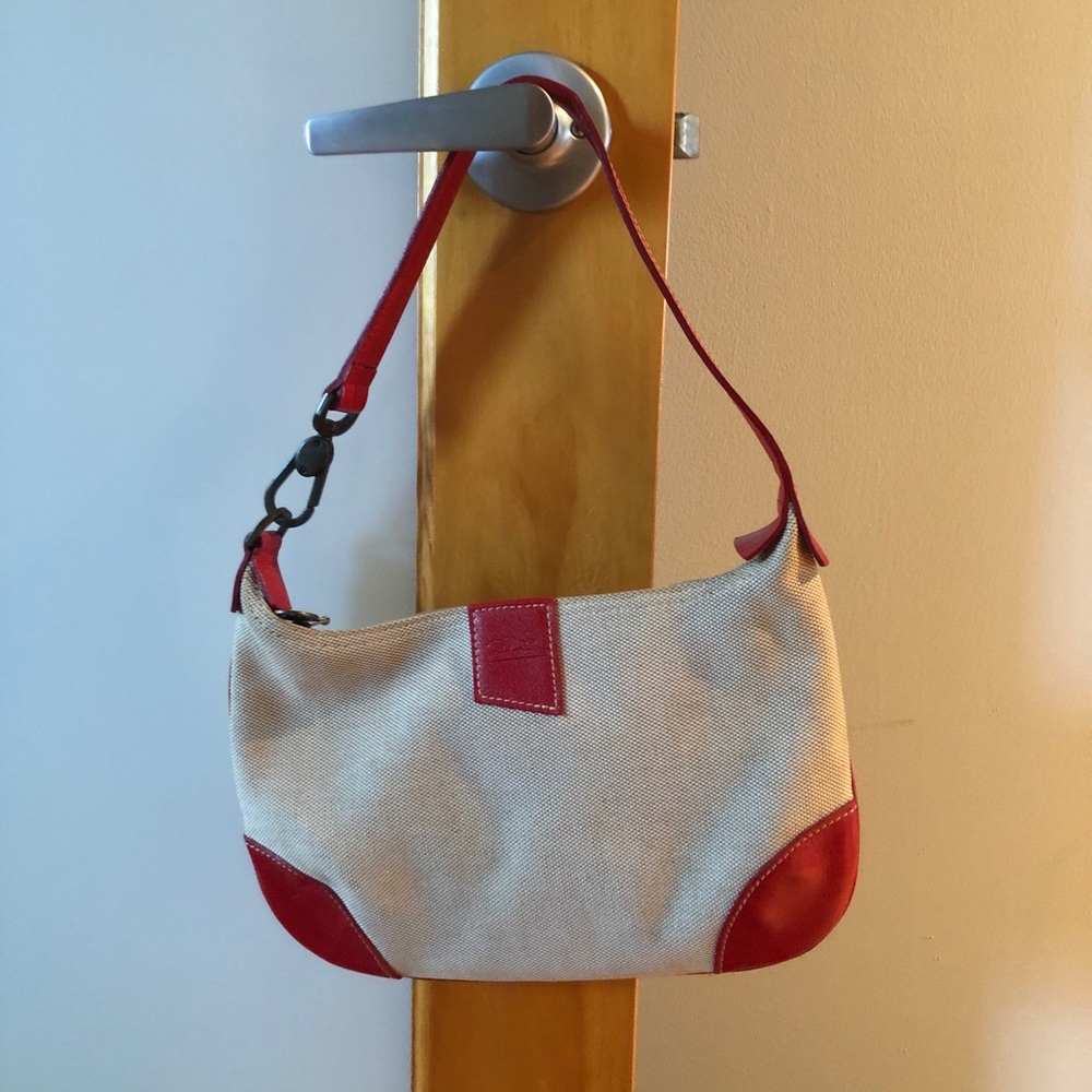LONGCHAMP Leather-Trimmed Shoulder Bag